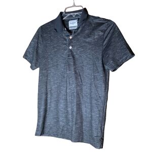 Goodfellow & Co Black Heather Polo Shirt Size S